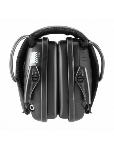 Anti-Noise Impact Ear Protector Electronic Noise Reduction Ear Muffs Professional Noise Cancelling Ear Defenders for Construction Work Shooting Range Hunting