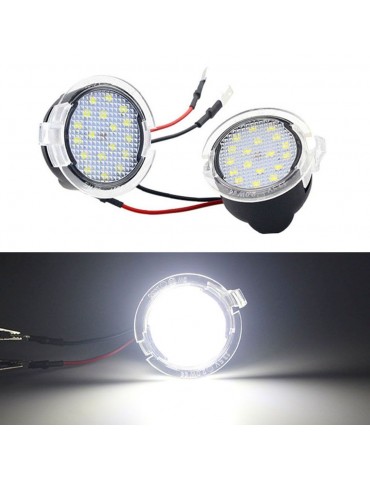 2 PCS 18 LED Under Mirror Puddle Light  Replacement for Ford Mondeo S-Max EDGE Explorer F-150