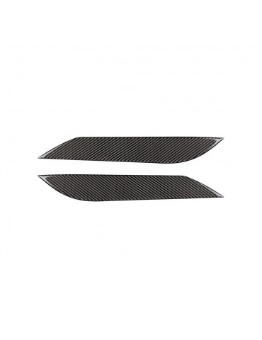 2pcs Carbon Fiber Front Eyelid Eyebrow Headlight Cover Replacement for NISSAN 03-08 350Z Z33