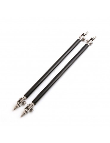 2PCS 100-200mm Adjustable Front Bumper Lip Splitter Strut Tie Bar Support Rod
