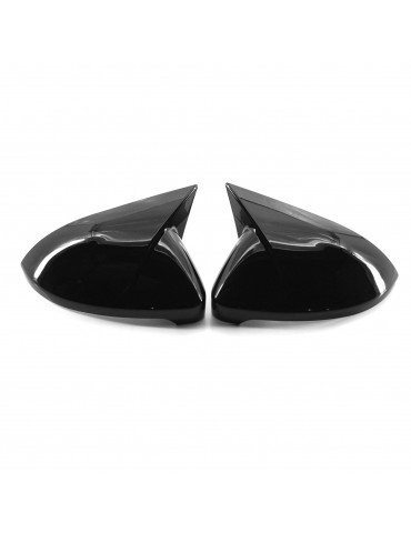 2PCS Side Mirror Cover Trim Replacement For VW Golf 7 7.5 MK7 7.5 GTI R 14-19